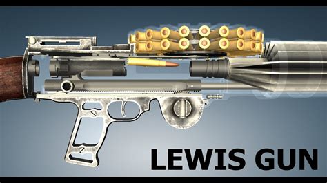 How a Lewis Machine Gun Works - YouTube