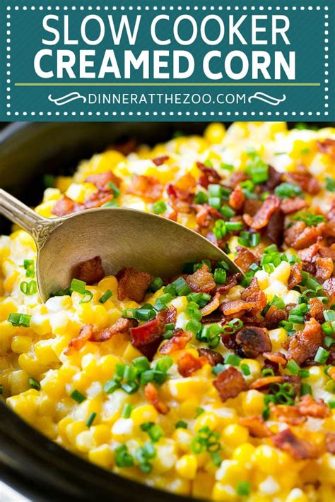 Slow Cooker Creamed Corn - Dinner at the Zoo