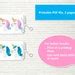 Unicorn Favor Bags Printable File. DIY Unicorn Party Bags. Pink and Blue. PDF. Instant Download ...