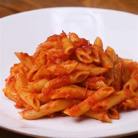 Penne With Tomato Sauce Pasta Recipe by Tasty