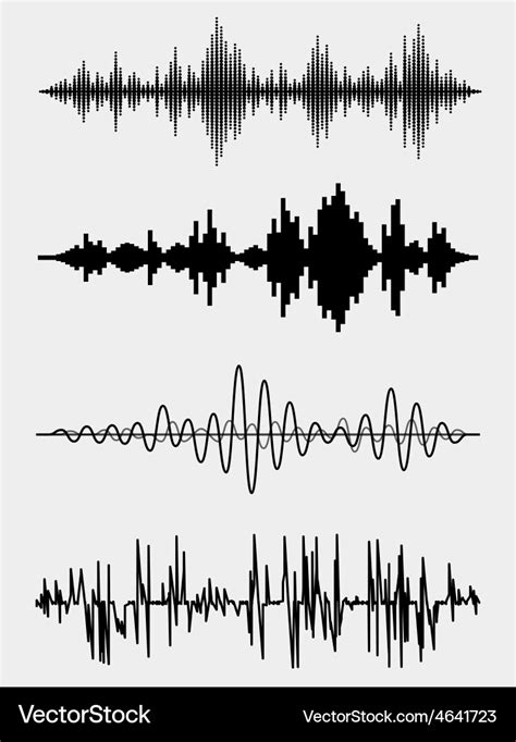 Sound waves Royalty Free Vector Image - VectorStock