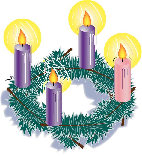 Advent candles clipart - Clipground