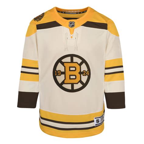 Bruins Youth Centennial Blank Away Jersey