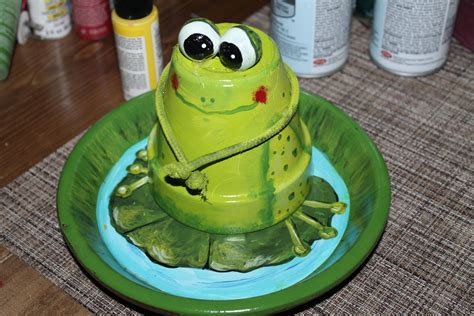 I made this cute little frog on a Lilly Pad. This shall be one of our ...