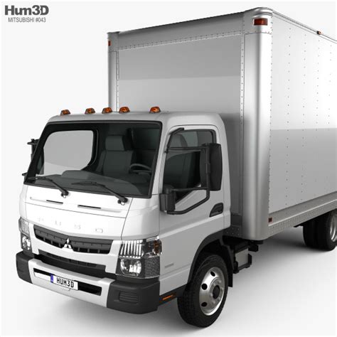 Mitsubishi Fuso Box Truck 2016 3D model - Vehicles on Hum3D