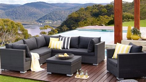 outdoor lounge buy newport outdoor 7-piece modular lounge setting ...