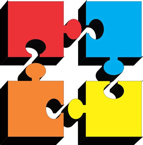 4 Jigsaw Puzzle Pieces - ClipArt Best
