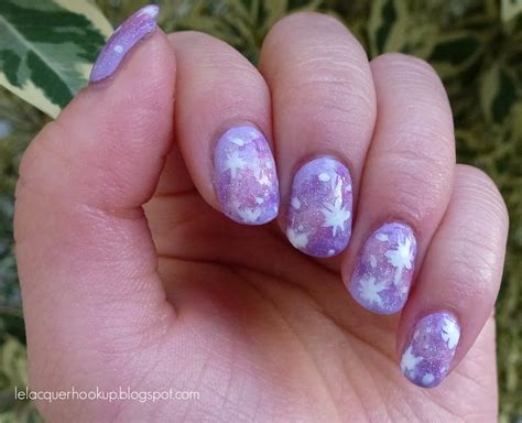 LE LACQUER HOOK UP: Purple and Pink Galaxy Nails