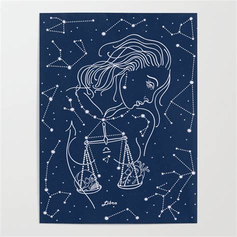 Libra Zodiac Sign Art Poster by Catyarte - 18" X 24" | Zodiac sign libra, Canvas frame, Libra zodiac