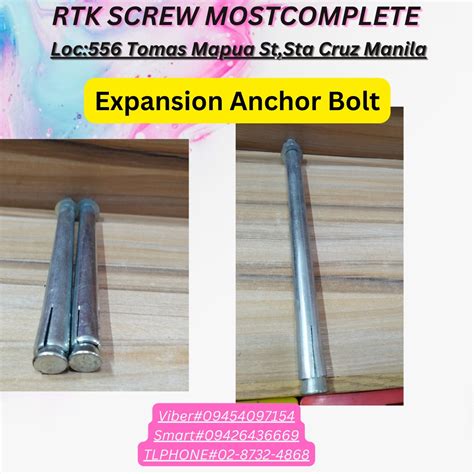 Expansion Anchor Bolt, Commercial & Industrial, Construction Tools & Equipment on Carousell