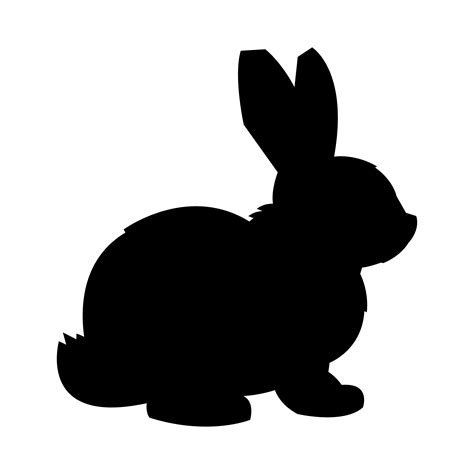 Bunny Silhouette Vector Art, Icons, and Graphics for Free Download