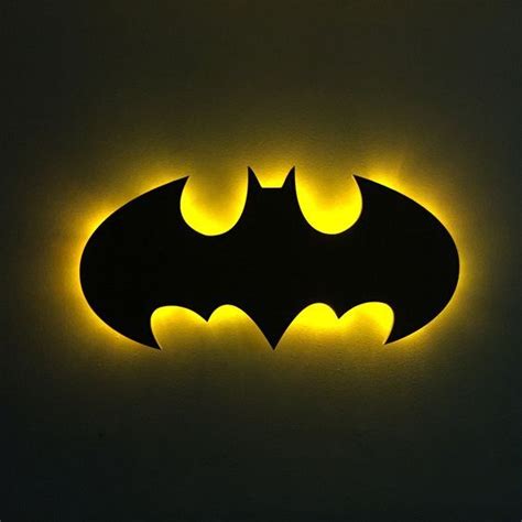 BATMAN LOGO LIGHT | Lighting logo, Logo wall, Batman