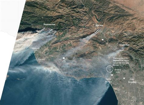 California Wildfire Satellite Map - Printable Maps