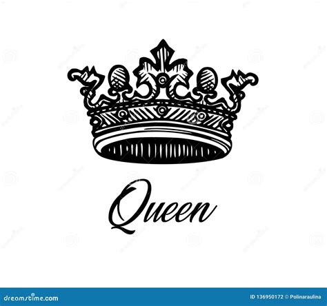 Queen Crown Drawing Tattoo