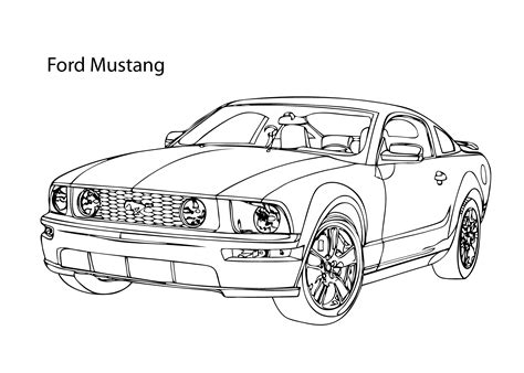 Excellent Mustang Coloring Pages Pdf To Print - Coloringfolder.com