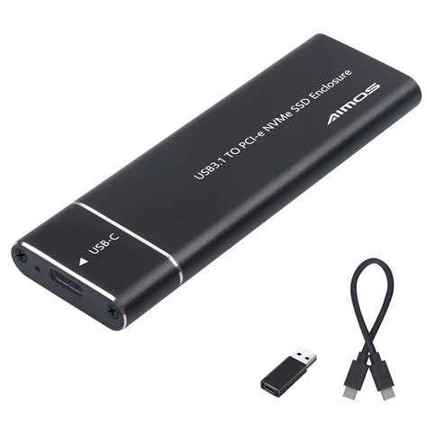 Buy OS Aluminum M.2 NVME SSD Enclosure, USB 3.1 Gen 2 to NGFF NVME PCI ...