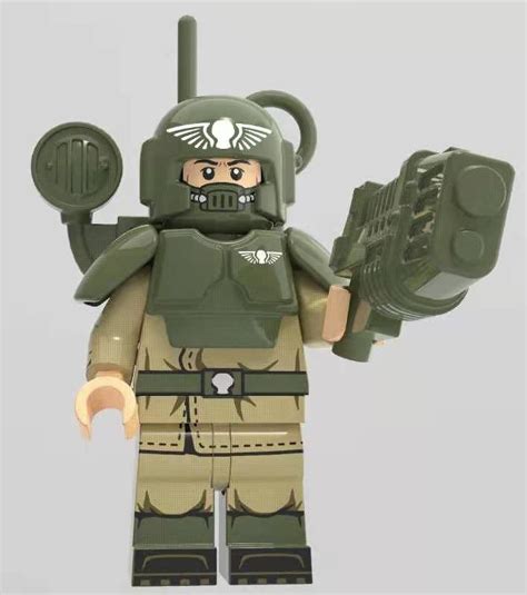 Warhammer 40K Imperial Guard in LEGO Minifigure form, made by KORUIT in ...