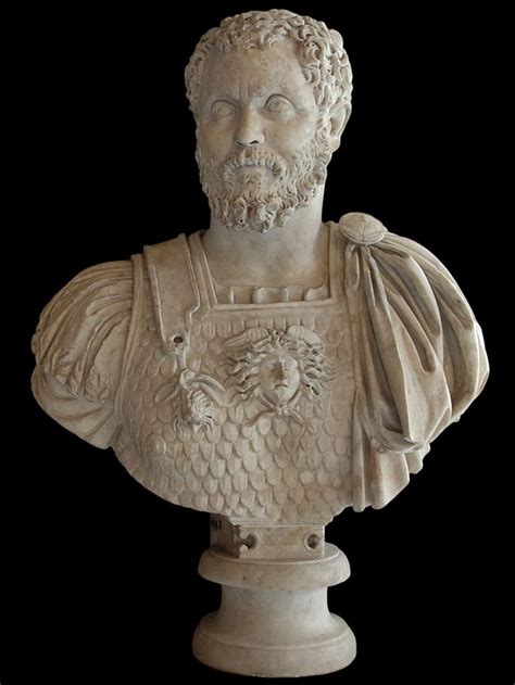 Clodius Albinus, usurper, Roman bust (marble), 2nd century AD, (Palazzo ...