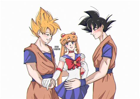 Goku x Sailor Moon by gosaginay on DeviantArt