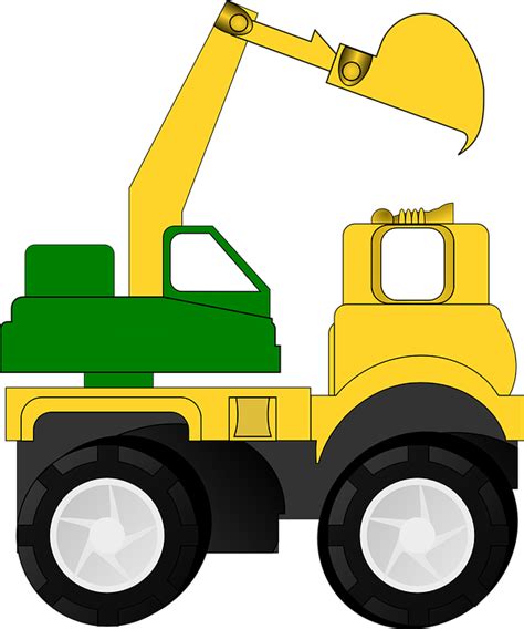 Retroescavadeira Escavadeira Draga · Gráfico vetorial grátis no Pixabay