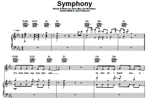 Zara Larsson-Symphony Free Sheet Music PDF for Piano | The Piano Notes