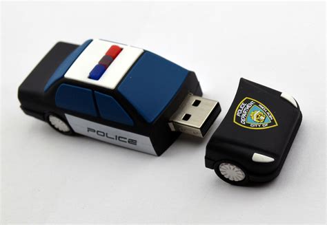 USB Custom Flash PVC Flash Drive Design Workshop: Police Car Cruiser USB