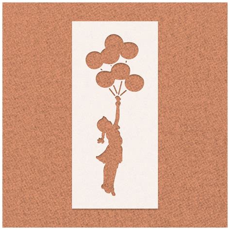 Banksy Girl with Balloons Stencil | Stencilmonkey