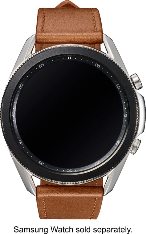 Best Buy: Platinum™ Leather Watch Band for Samsung Galaxy Watch (46 mm ...