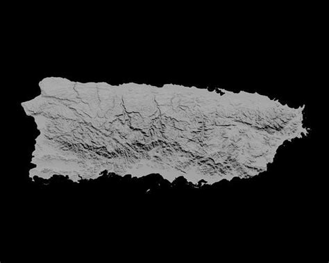 3D Topographical Map of Puerto Rico 3D model 3D printable | CGTrader