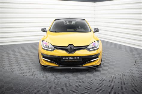 FRONT SPLITTER RENAULT MEGANE 3 RS v.2 Gloss Black | Our Offer ...