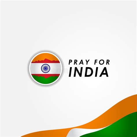 Pray for India Vector Design for Banner or Background Stock Vector ...