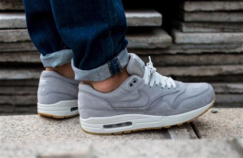 Nike Air Max 1 Leather Premium Medium Grey - Sneaker Bar Detroit