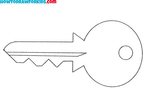 How to Draw a Key - Easy Drawing Tutorial For Kids