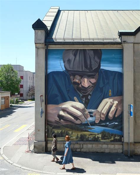 ORIGIN – Mural by ONUR in Le Locle, Switzerland | STREET ART UTOPIA