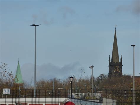 Spires seen from Stafford Street, Wednesbury - Saint Mary … | Flickr