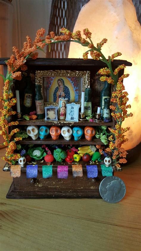 Miniature Day of the Dead Altar More Mexican Crafts, Mexican Decor, Mexican Folk Art, Mexican ...