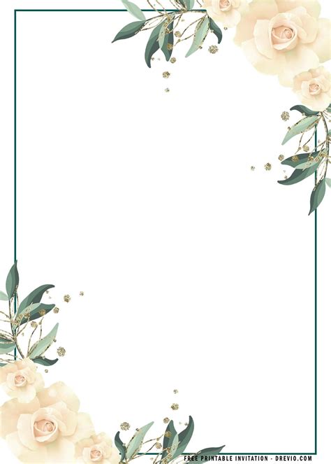 (FREE Printable) – Boho Flower Invitation Templates | Floral invitations template, Flower ...