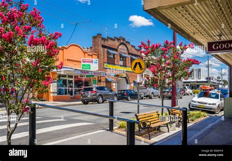 view of Church Street in the town center of Gloucester, a country town ...