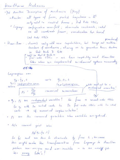 6-1 - Hamiltonian Mechanics | PDF