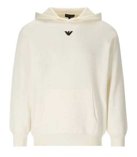 Emporio Armani Vanilla Hooded Jumper - Ferraris Boutique