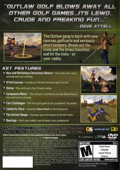 Outlaw Golf 2 Sony Playstation 2 Game