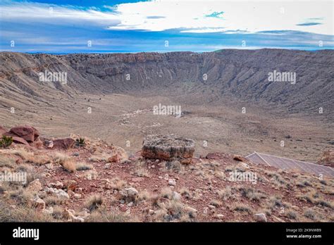 Meteor Crater (Barringer Crater) is a Meteorite Impact Site in Winslow, Arizona Stock Photo - Alamy