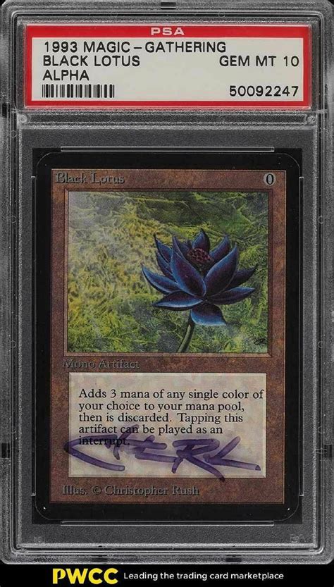 Magic: The Gathering Signed, Graded Black Lotus Breaks Record