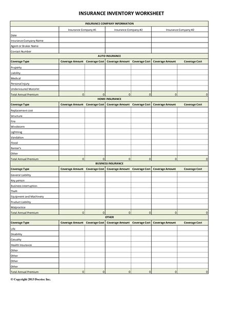 Health Insurance Cost Comparison Spreadsheet — db-excel.com