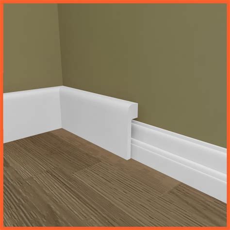 Bullnose MDF Skirting Board Cover (Skirting Over Skirting)