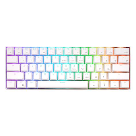 Royal Kludge Keyboard RK61 White Wireless Gaming – CONNEXTIT