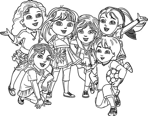 Pg 18 and 19 – Dora and Friends coloring page | Malvorlagen, Mandala malvorlagen, Gesichtsmaske diy