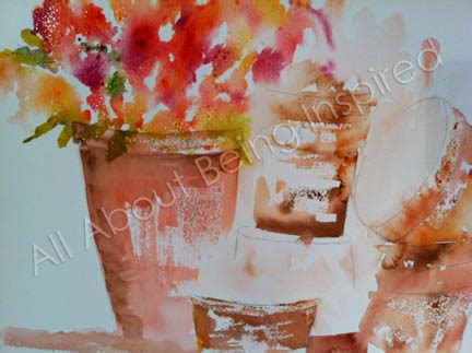 All About Being Inspired: Watercolor painting demo