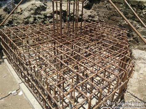 Pile Caps and Plinth - Construction of Subhadra Bhavan