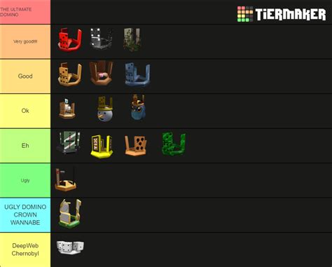 roblox domino crown series Tier List (Community Rankings) - TierMaker